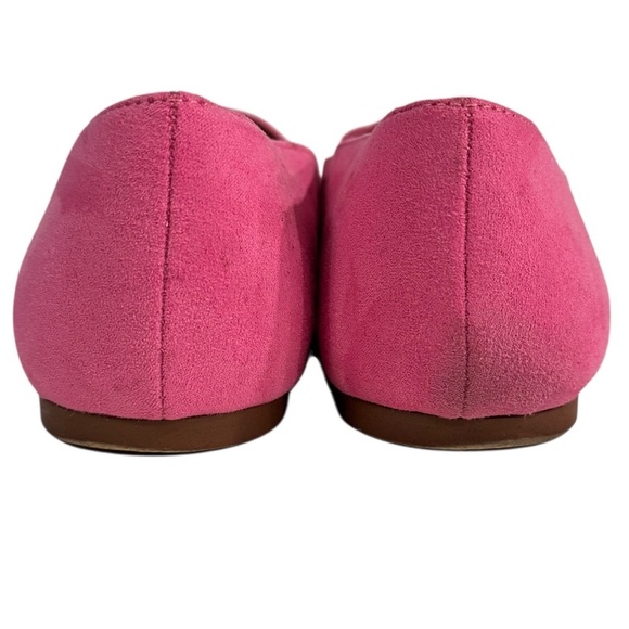 J. Crew Women’s Pink Bow Loafers Flats Shoes Slip On Size 9 Synthetic Suede - Picture 3 of 12